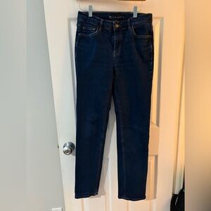 Boden women’s slim straight jeans size 8 dark denim jeans 28x28”